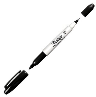 Sharpie Twin Tip Permanent Marker popisovač míčku, černý