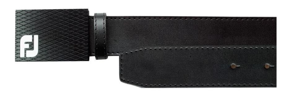 FootJoy Buckle Leather pánský kožený opasek, černý
