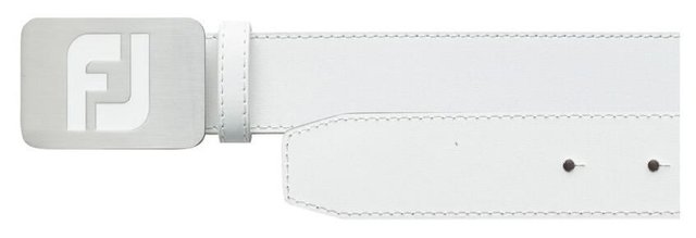 FootJoy Buckle Leather pánský kožený opasek, bílý