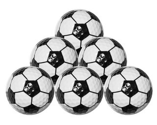 Longridge Football golfové míčky, mix barev