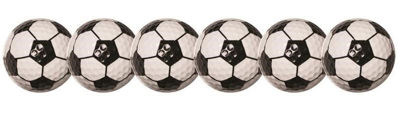 Longridge Football golfové míčky, mix barev