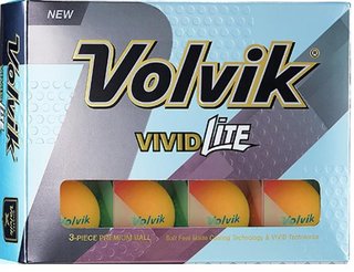 Volvik VIVID Lite golfové míčky, oranžové