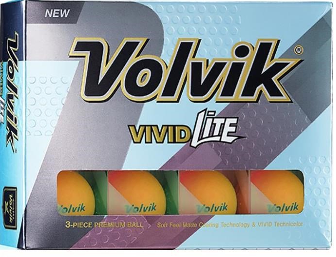 Volvik VIVID Lite golfové míčky, oranžové