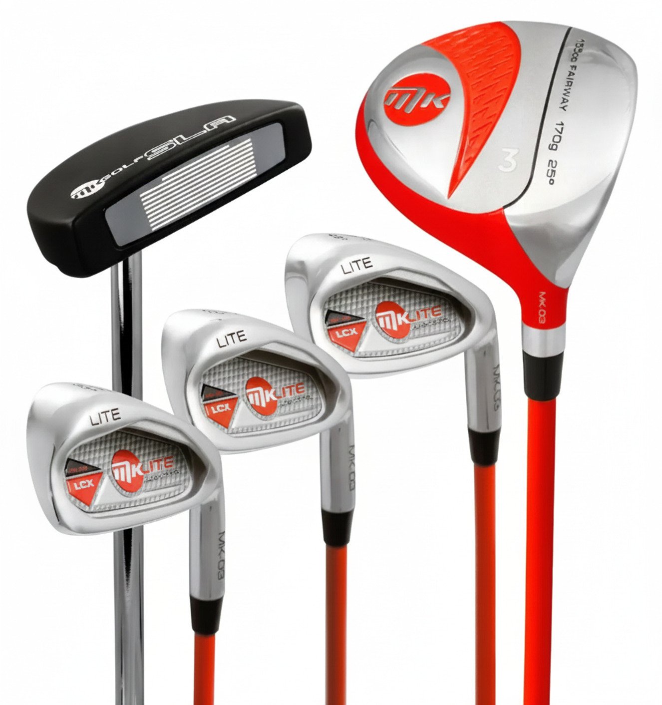 MKids Lite Junior 53" dětský golfový půlset, levý, 135cm