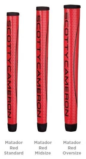 Titleist Scotty Cameron Matador putter grip, Midsize, červeno/černý
