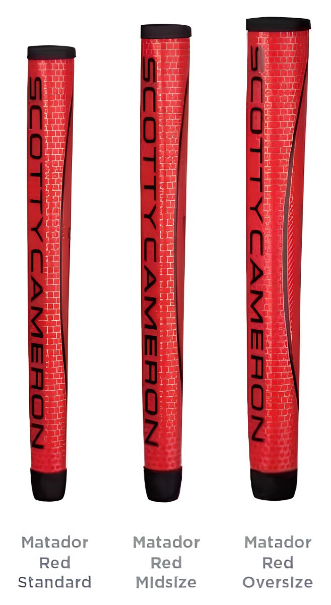 Titleist Scotty Cameron Matador putter grip, Midsize, červeno/černý