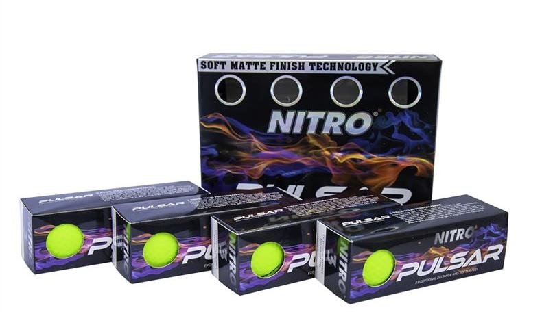 Nitro Pulsar golfové míčky, limetkové