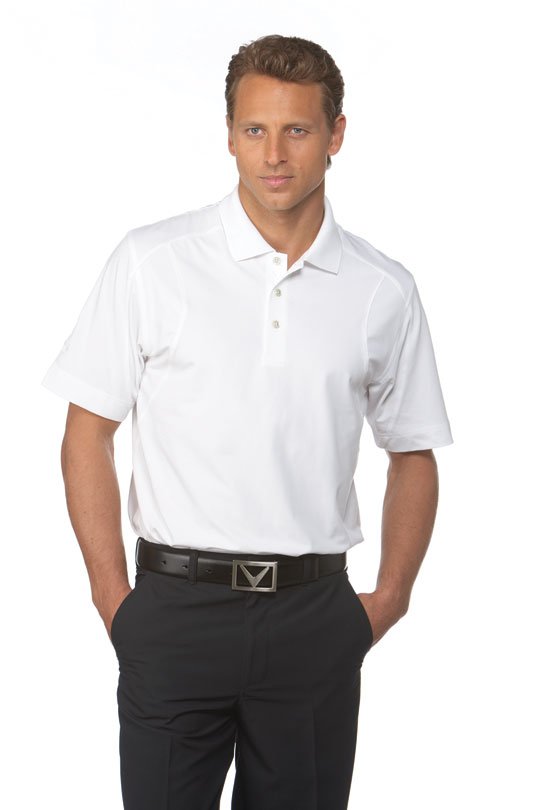Callaway Stretch Pique pánské polo, bílé