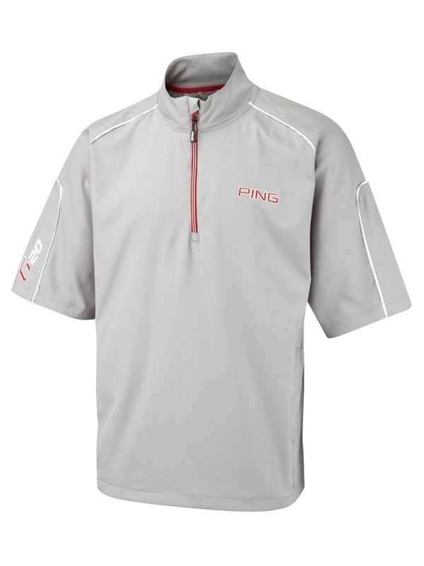 Ping G20 Windshirt mens jacket, grey/red,