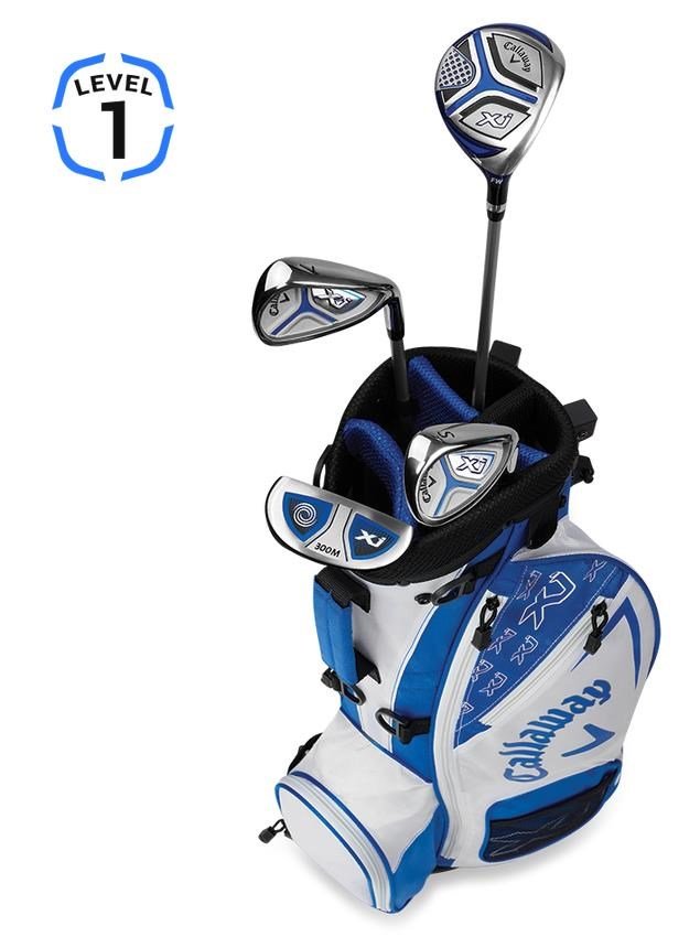 Callaway XJ1 White dětský golfový set, 96-119cm, levý