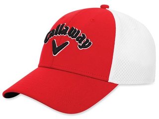 Callaway Mesh Fitted pánská kšiltovka, červeno/bílá