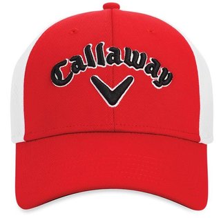 Callaway Mesh Fitted pánská kšiltovka, červeno/bílá