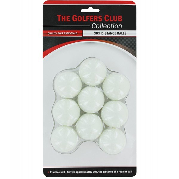 The Golfers Club 30% Distance Balls tréninkové míčky, 9ks