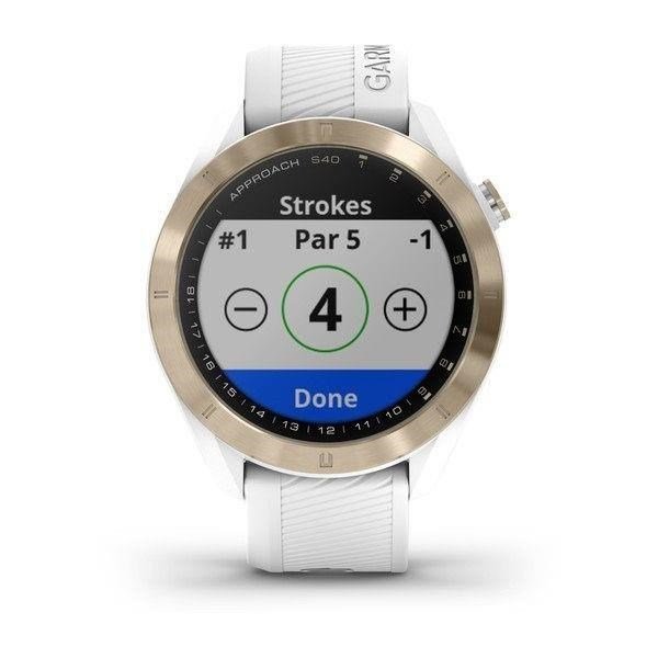 Garmin Approach S40 Premium White GPS hodinky