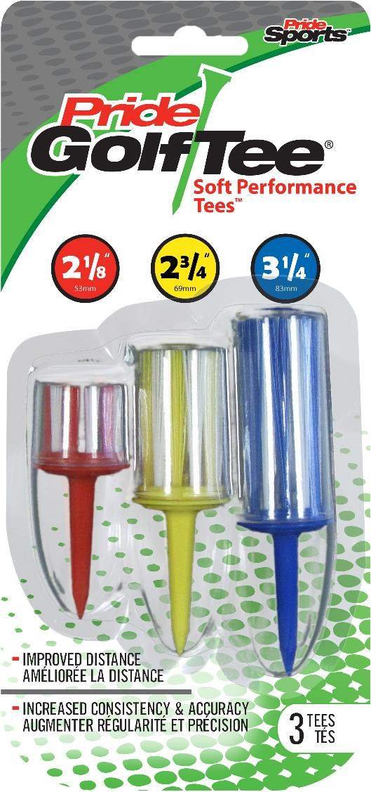 Pride Sports Soft Performance Tees nylonová týčka, 53mm/69mm/83mm, 3ks