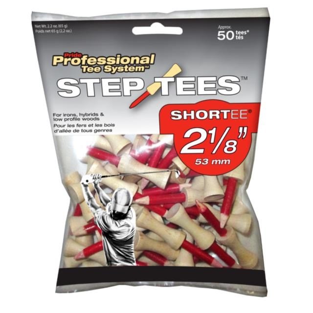 Pride Professional Step Tees dřevěná týčka, 53mm, 50ks