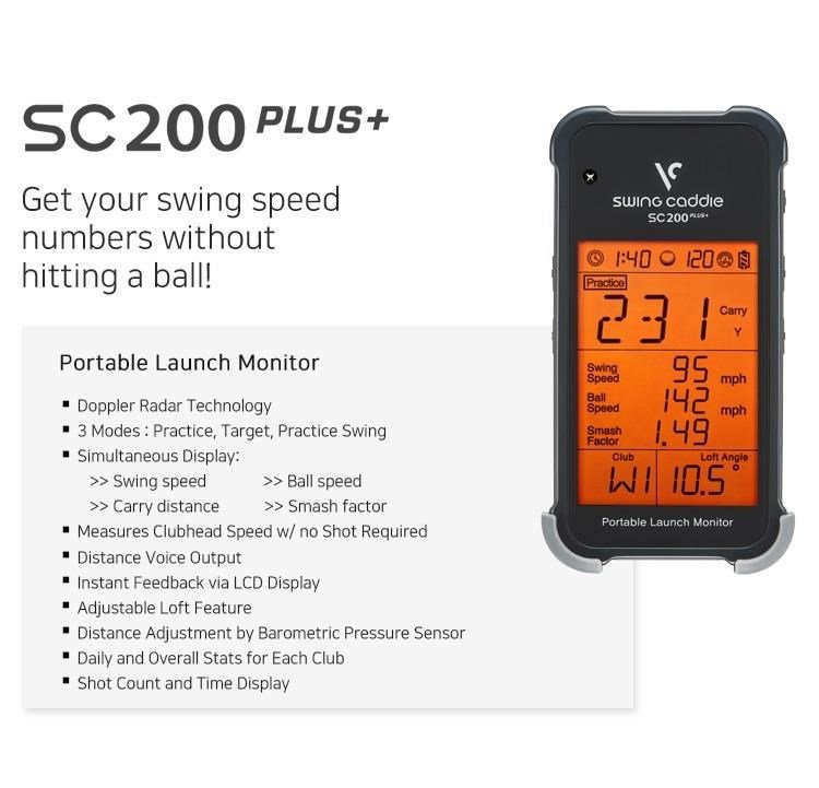 Swing Caddie SC200+ Launch Monitor mobilní analyzér