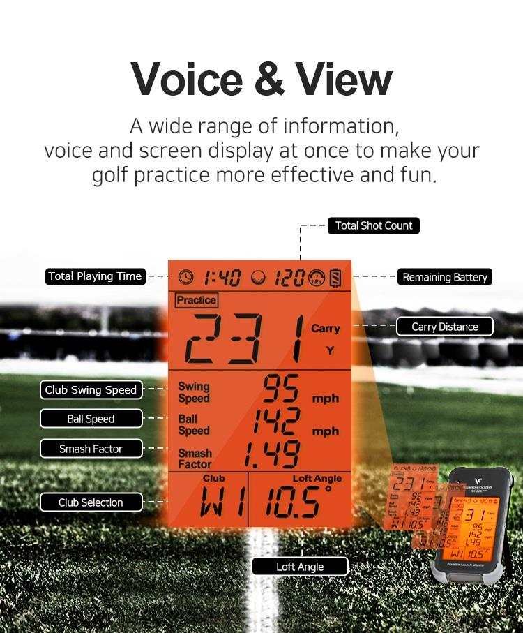 Swing Caddie SC200+ Launch Monitor mobilní analyzér
