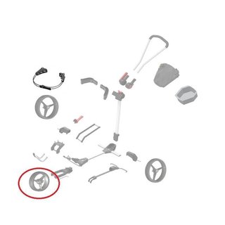 Big Max FRONT Wheel náhradní přední kolo, 1ks, bílé