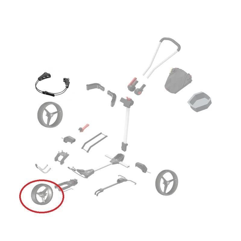 Big Max FRONT Wheel náhradní přední kolo, 1ks, bílé