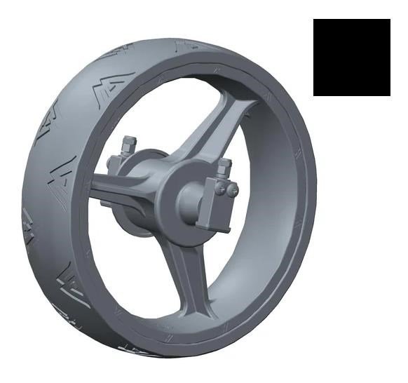 Big Max FRONT Wheel náhradní přední kolo, 1ks, černé