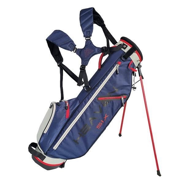 Big Max Heaven Six stand bag, tmavě modro/stříbrno/červený