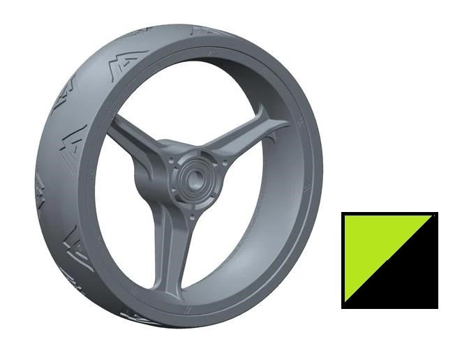 Big Max Blade Quattro Front Wheel náhradní přední kolečko, zelené, 1ks