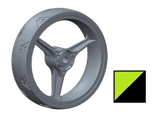 Big Max Blade Quattro Front Wheel náhradní přední kolečko, zelené, 1ks