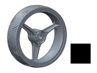 Big Max Blade Quattro Front Wheel náhradní přední kolečko, černé, 1ks