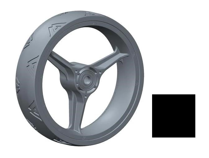 Big Max Blade Quattro Front Wheel náhradní přední kolečko, černé, 1ks
