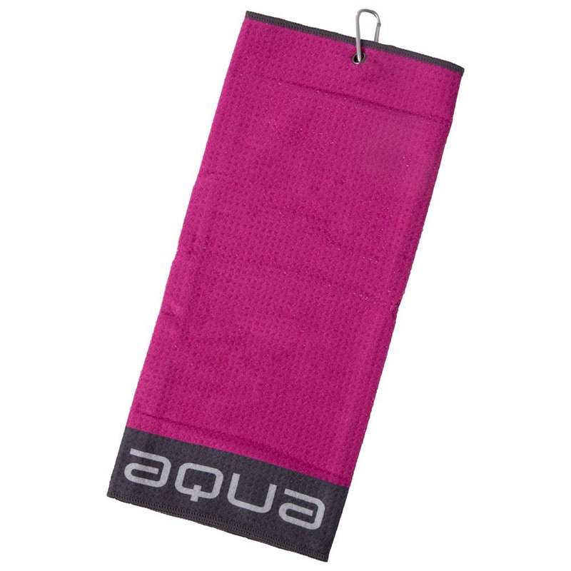 Big Max Aqua Trifold golfový ručník, fuchsia
