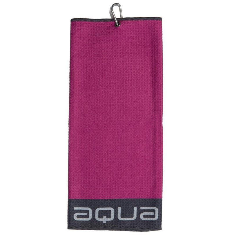 Big Max Aqua Trifold golfový ručník, fuchsia