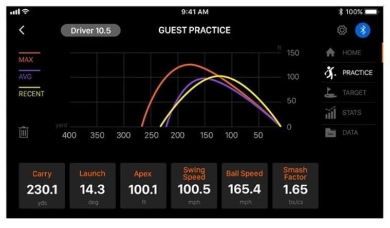 Swing Caddie SC300 Portable Launch Monitor analyzátor
