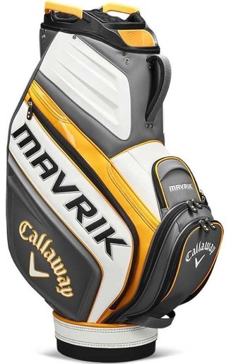 Callaway Mavrik Staff cart bag, šedo/bílo/oranžový