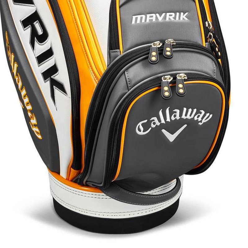 Callaway Mavrik Staff cart bag, šedo/bílo/oranžový