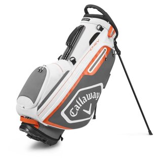 Callaway Chev stand bag, bílo/šedo/oranžový