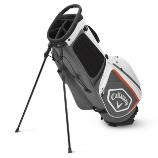 Callaway Chev stand bag, bílo/šedo/oranžový