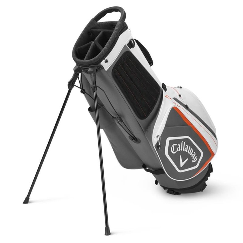 Callaway Chev stand bag, bílo/šedo/oranžový