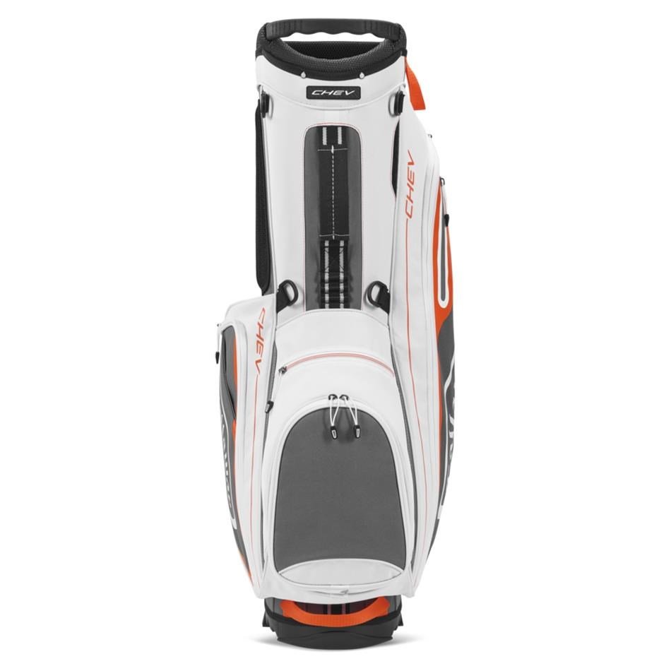 Callaway Chev stand bag, bílo/šedo/oranžový