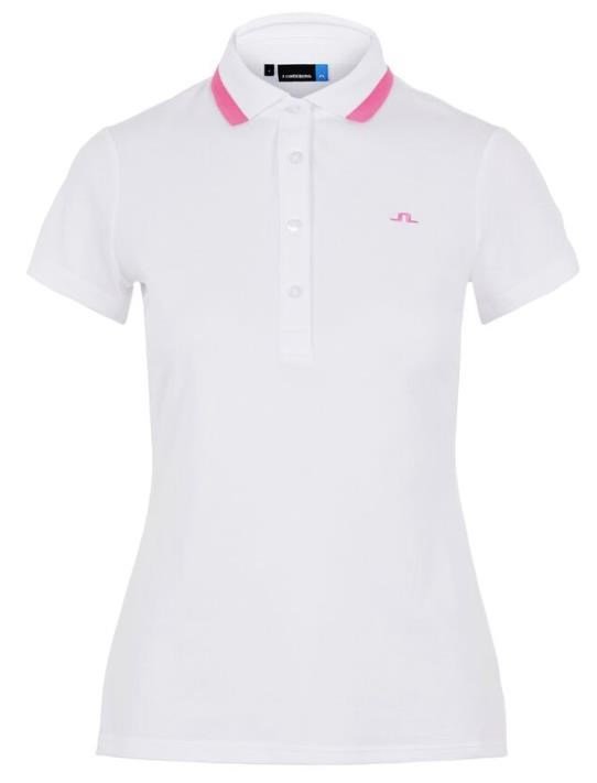 J.Lindeberg Alve Cotton dámské polo, bílé