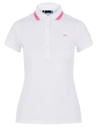 J.Lindeberg Alve Cotton dámské polo, bílé