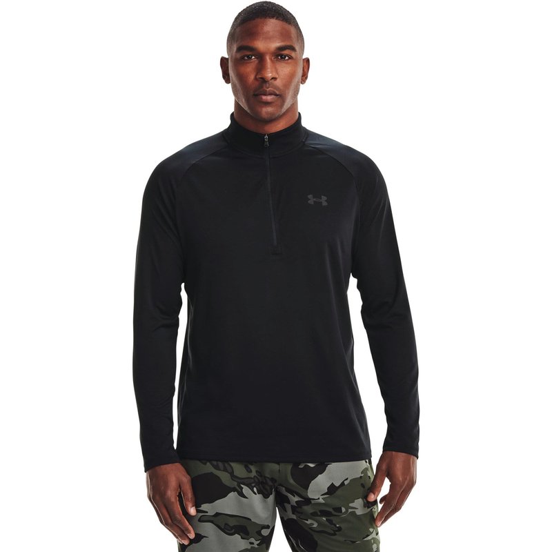 Under Armour Tech 2.0 pánské tričko s dlouhým rukávem, černé