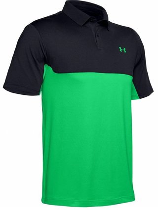 Under Armour Performance 2.0 Colourblock pánské polo, černo/zelené