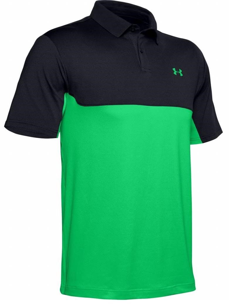 Under Armour Performance 2.0 Colourblock pánské polo, černo/zelené