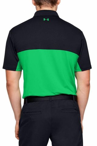 Under Armour Performance 2.0 Colourblock pánské polo, černo/zelené