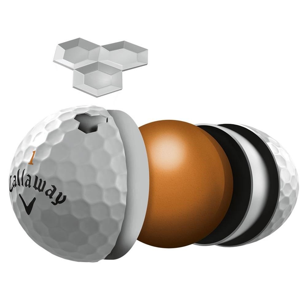 Callaway HEX Hot Pro golfové míčky, 3-vrstvé