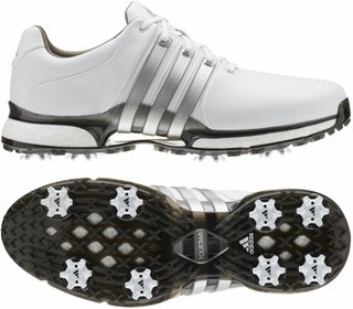 adidas Tour360 XT pánské golfové boty, bílo/stříbrné