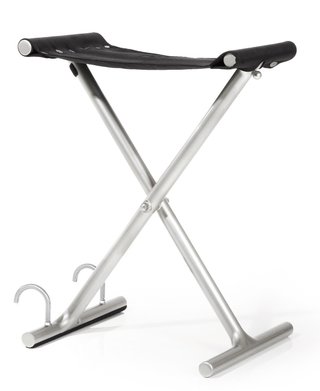 JuStar golfer seat sedátko, carbon lacquered silver