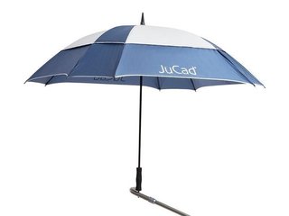 JuCad Windproof deštník 68" s pinem, modro/stříbrný