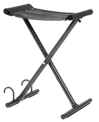 JuCad Carbon Golfer Seat stolička na vozík, černá